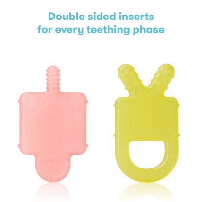 Not-Too-Cold-To-Hold Teether Toy for Infant Sore Gum Relief, 3 Pieces