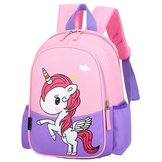 Kids Toddler Travel Backpack Cool Cute Cartoon Daypack for Girls Boys (Purple Unicorn)