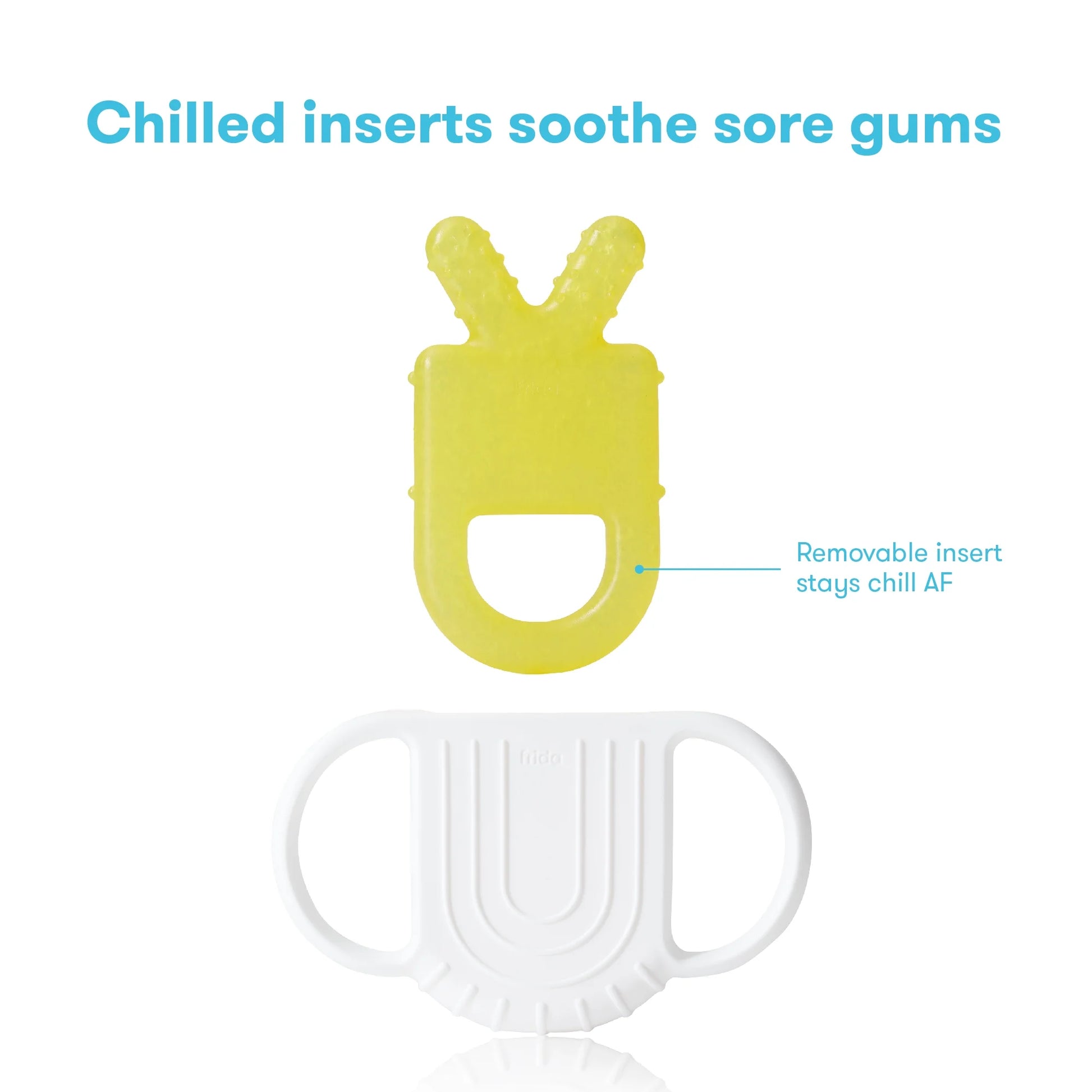 Not-Too-Cold-To-Hold Teether Toy for Infant Sore Gum Relief, 3 Pieces