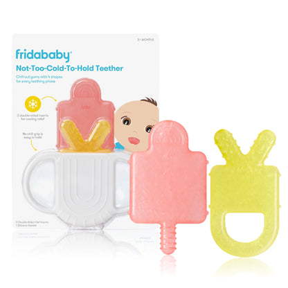 Not-Too-Cold-To-Hold Teether Toy for Infant Sore Gum Relief, 3 Pieces