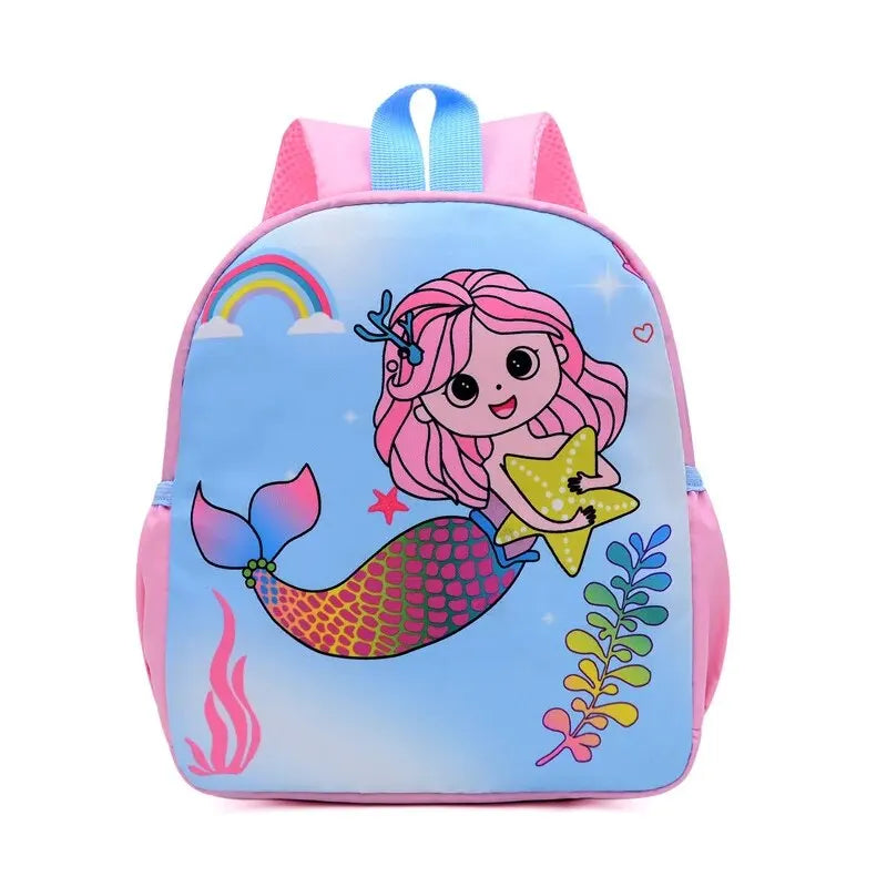 Cartoon Cute Dinosaur Printed Schoolbags Trendy Waterproof Kindergarten Primary School Bookbag Student Backpack