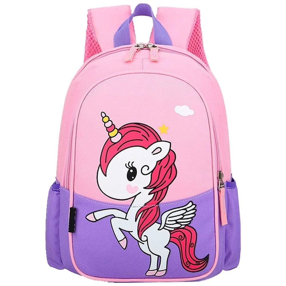 Kids Toddler Travel Backpack Cool Cute Cartoon Daypack for Girls Boys (Purple Unicorn)